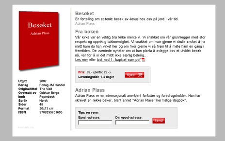 Landingsside for en god konfirmasjonsgave